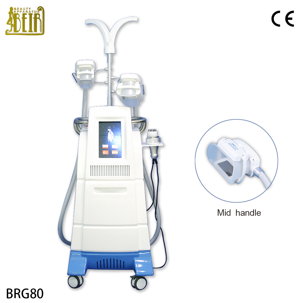 4 handles cryolipolysis cavitation RF slimming machine